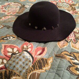 Felt Hat Target With Good Vibe Charms on Brim New no tags
